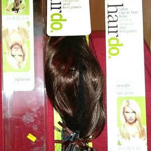 22" clipin straight extensions